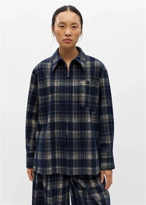 Thelma ls skjorte Sky Captain Checks/Birch Object 